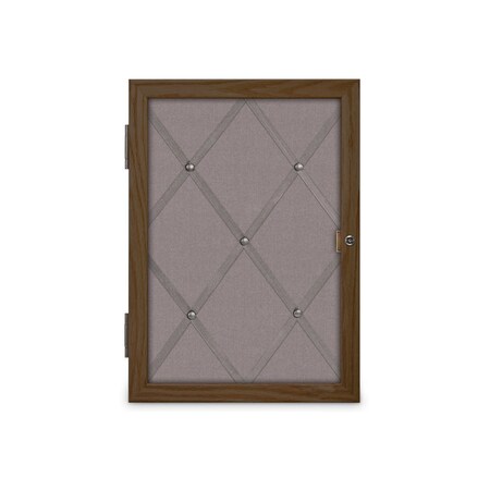 United Visual Products Sliding Door 12" Wood Framed Display Cas, UVDC1651-OAK-APRICOT UVDC1651-OAK-APRICOT